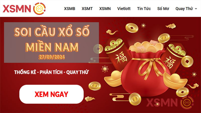 Soi cầu XSMN 27/09/2024 - Dự đoán Xổ Số Miền Nam Hôm Nay