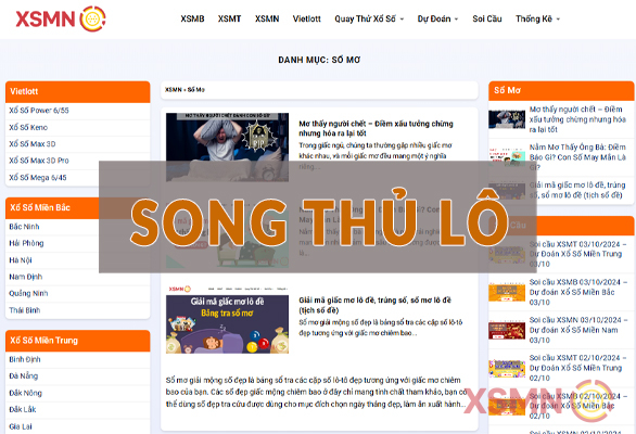 Soi cầu song thủ lô VIP dựa trên tra cứu sổ mơ